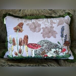 GUC Nathalie Lete for Anthropologie Marais Embroidered Sateen Pillow, 14x20